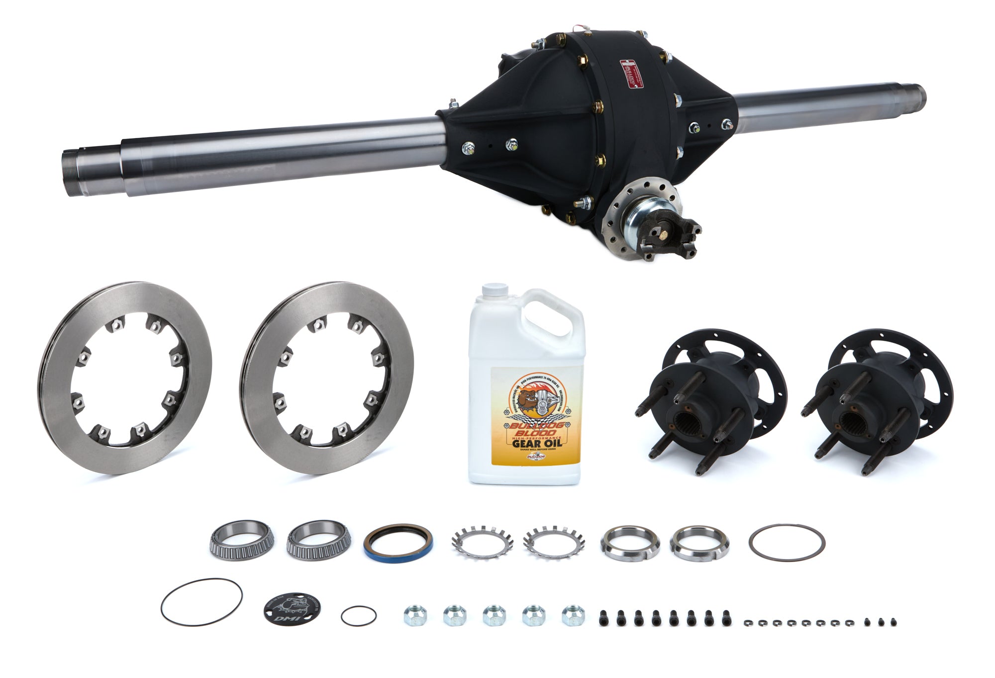 DMI Pro Series Quick Change Rear Axle Assembly - 10 in Ring Gear - 4.86 Ratio Standard - Hubs / Rotors - 60 in Wide - Magnesium Center