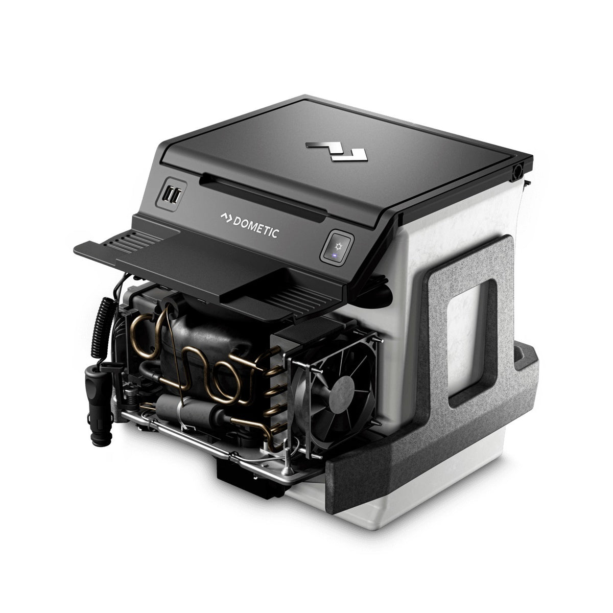 Dometic Center Console Refrigerator - Black - Ford Fullsize Truck / SUV 2015-2022