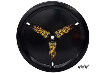 Dominator Aluminum Bolt-On Mud Cover - Black - 15 in Wheels