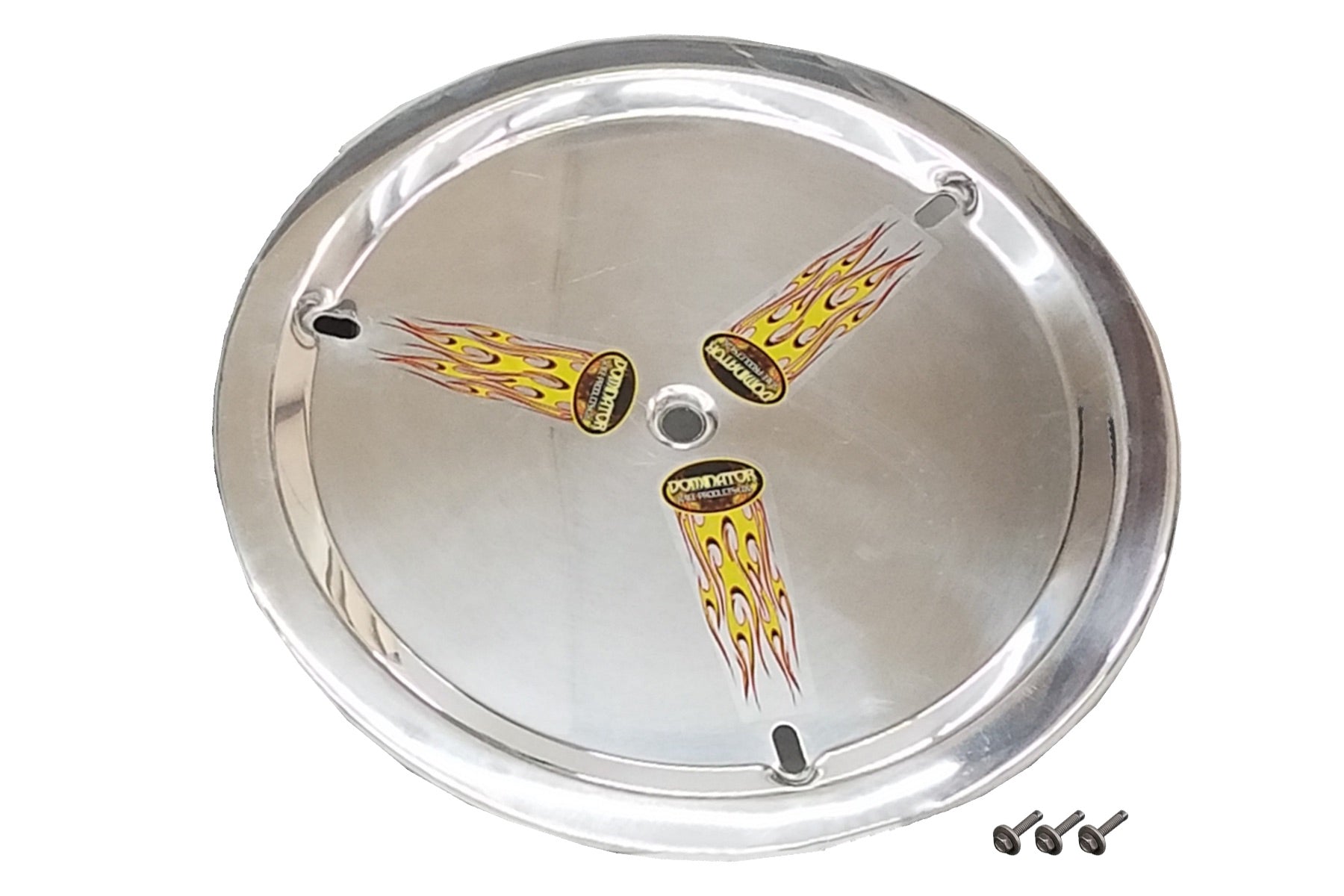 Dominator Aluminum Bolt-On Mud Cover - Polished - 15 in Wheels