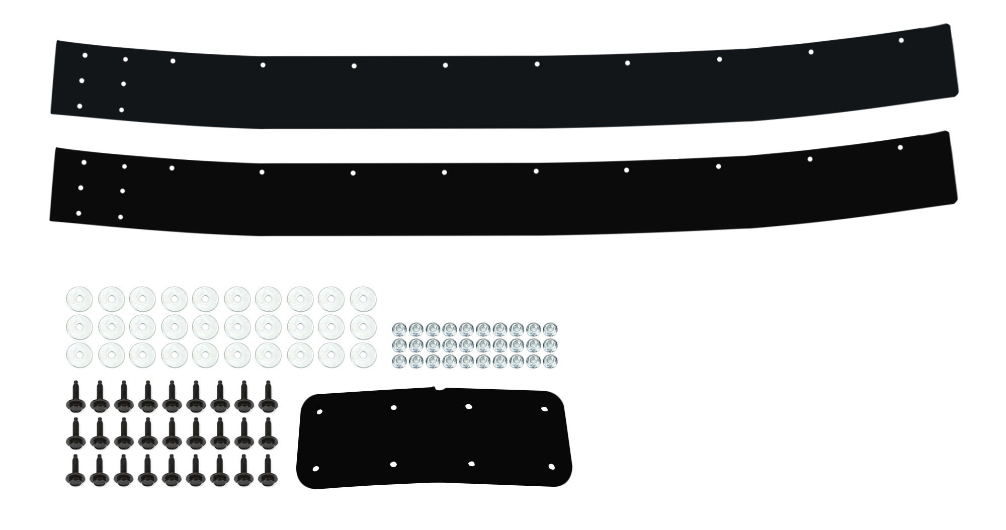Dominator Street Stock 2-Piece Air Valance - Black