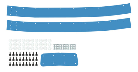 Dominator Street Stock 2-Piece Air Valance - Blue DOM-345-BL