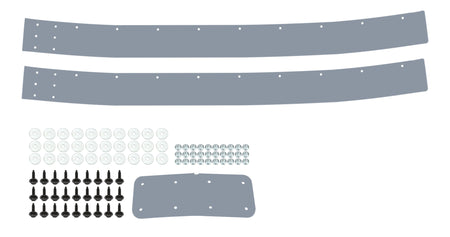 Dominator Street Stock 2-Piece Air Valance - Gray