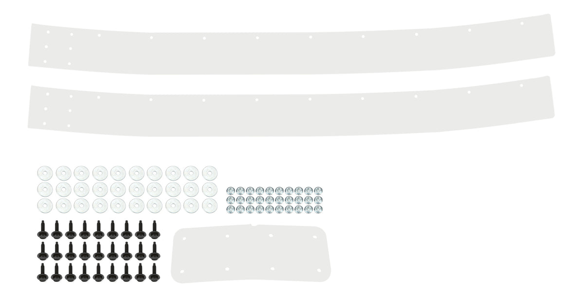 Dominator Street Stock 2-Piece Air Valance - White