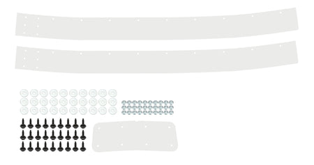 Dominator Street Stock 2-Piece Air Valance - White