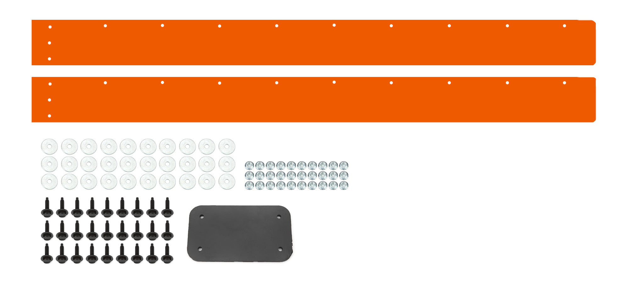 Dominator Street Stock 2-Piece Air Valance - Fluorescent Orange