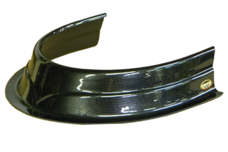 Dominator Predator Hood Scoop - 3.5 in Height - Curved Front - Carbon Fiber Look