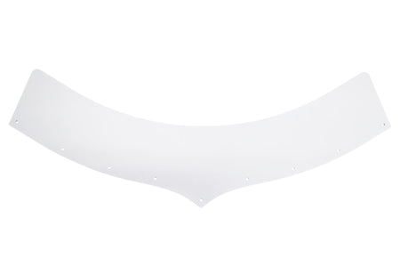 Dominator Hood Scoop Extension - 5.5 in Tall - Clear - Predator Hood Scoops