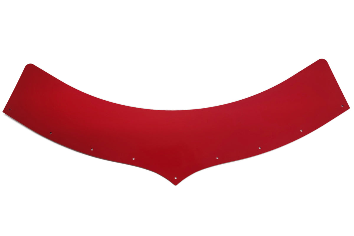 Dominator Hood Scoop Extension - 5.5 in Tall - Red - Predator Hood Scoops