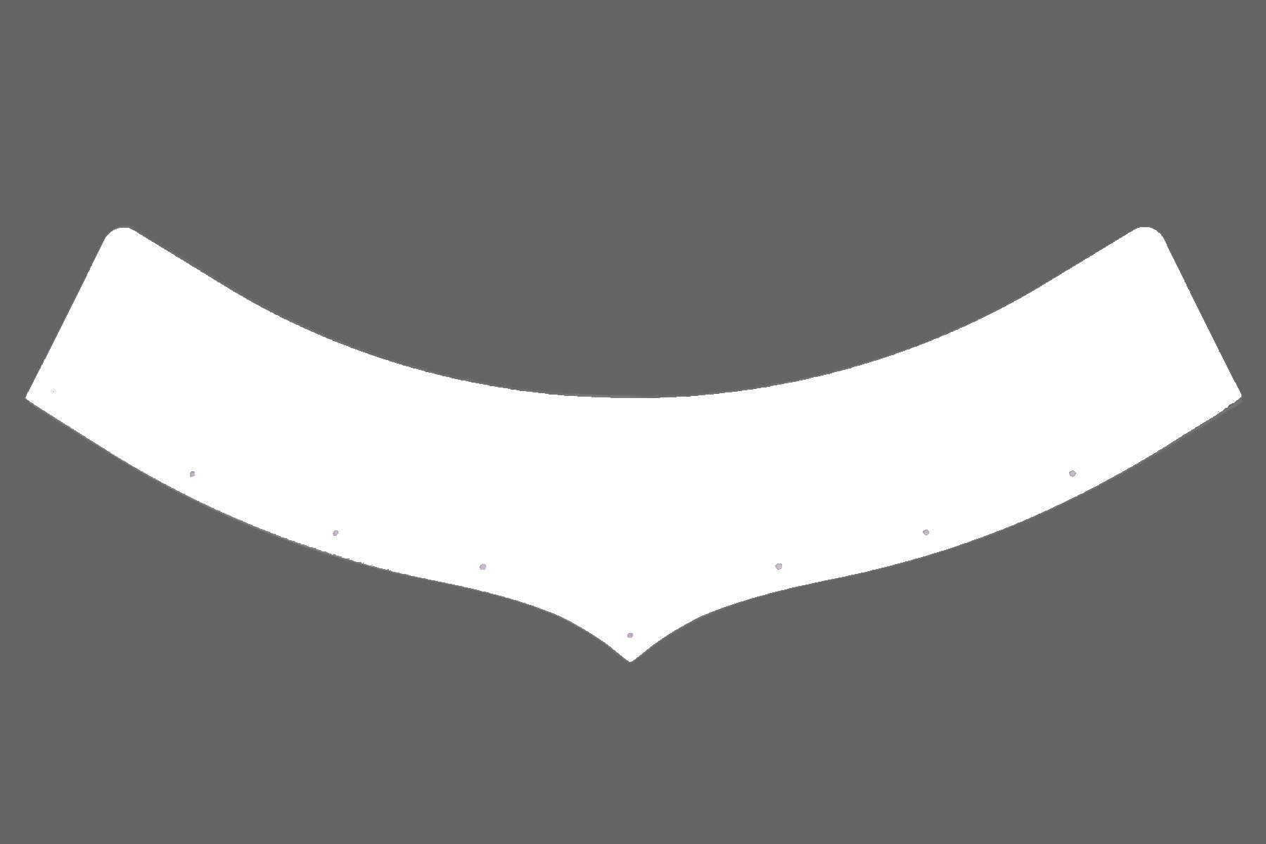 Dominator Hood Scoop Extension - 5.5 in Tall - White - Predator Hood Scoops