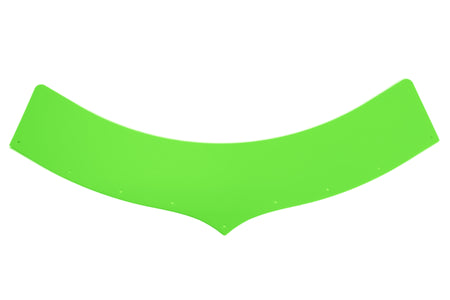 Dominator Hood Scoop Extension - 5.5 in Tall - Extreme Green - Predator Hood Scoops
