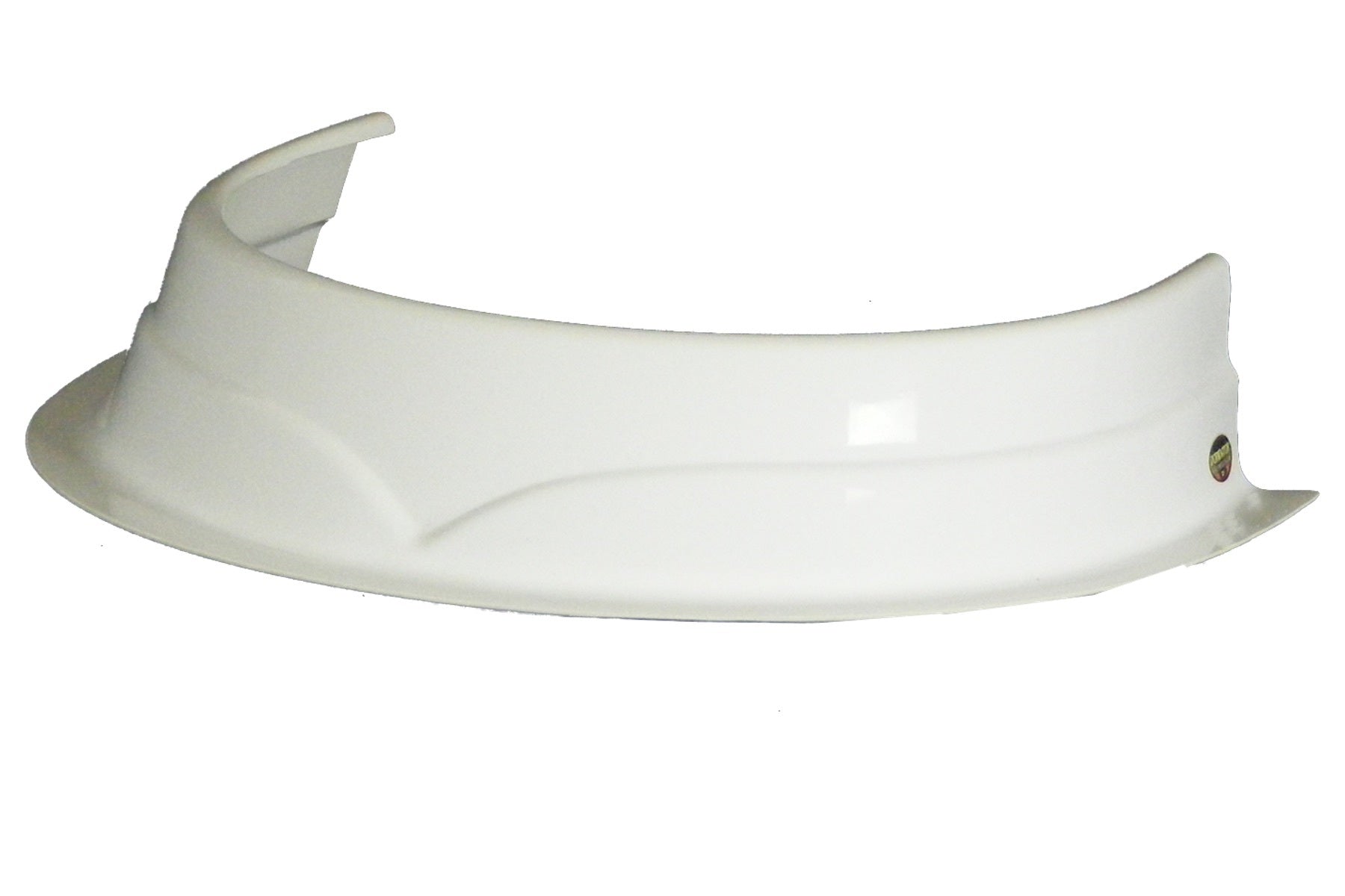 Dominator Predator Hood Scoop - 3.5 in Height - Curved Front - White