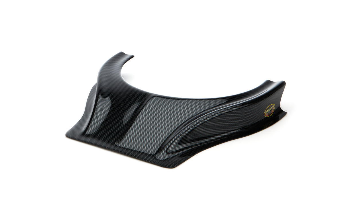 Dominator Stalker Dirt Hood Scoop - 2.5 in Height - Curved Front - Carbon Fiber Look