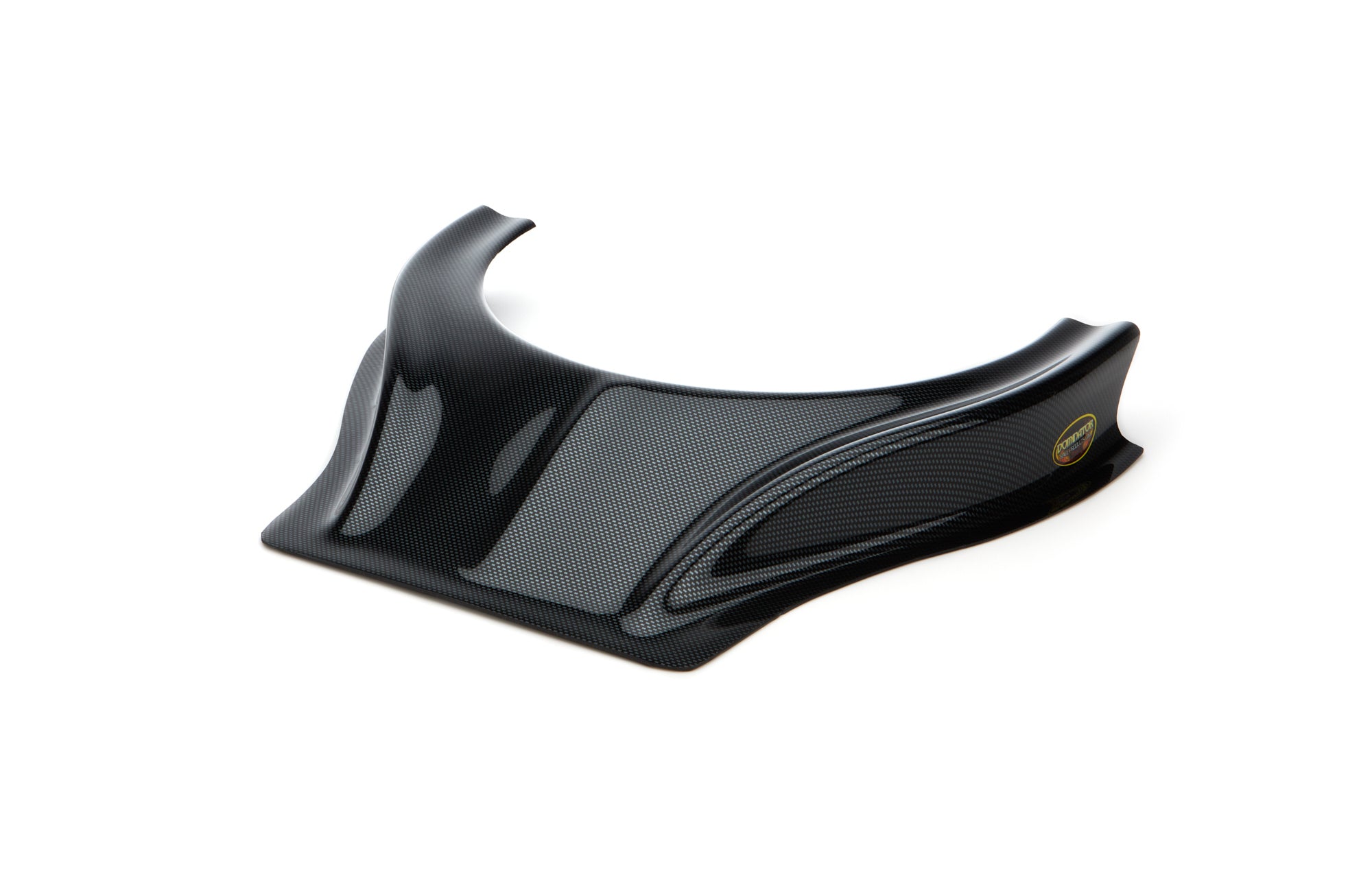 Dominator Stalker Dirt Hood Scoop - 2.5 in Height - Curved Front - Carbon Fiber Look