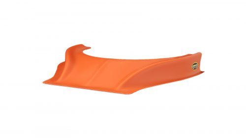 Dominator Stalker Dirt Hood Scoop - 2.5 in Height - Curved Front - Orange