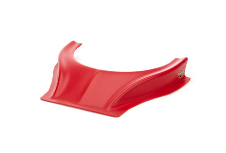 Dominator Stalker Dirt Hood Scoop - 2.5 in Height - Curved Front - Red
