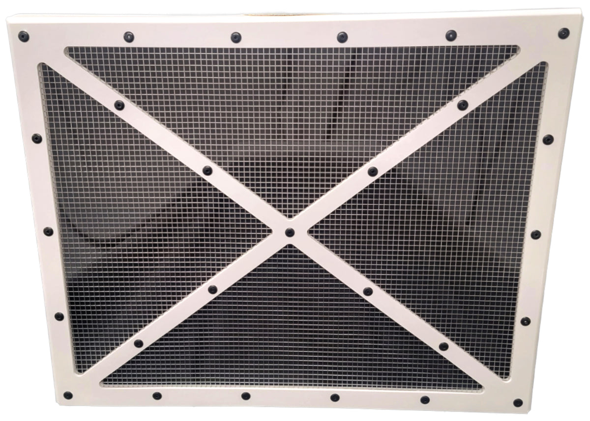 Dominator Dirt Late Model Radiator Shaker Screen - 24 x 19 in - White