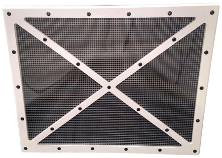 Dominator Dirt Late Model Radiator Shaker Screen - 24 x 19 in - White