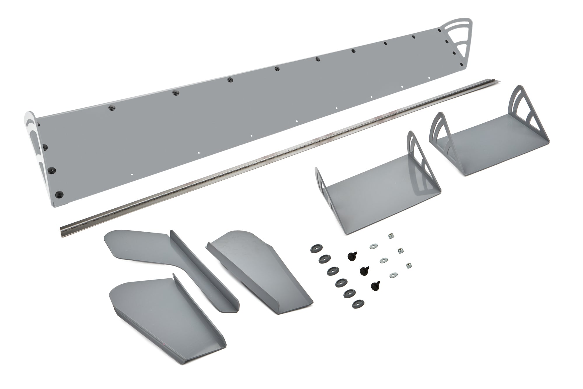 Dominator Dirt Late Model Spoiler - Adjustable - 72 x 8 in - Gray