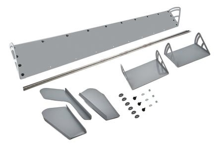 Dominator Dirt Late Model Spoiler - Adjustable - 72 x 8 in - Gray