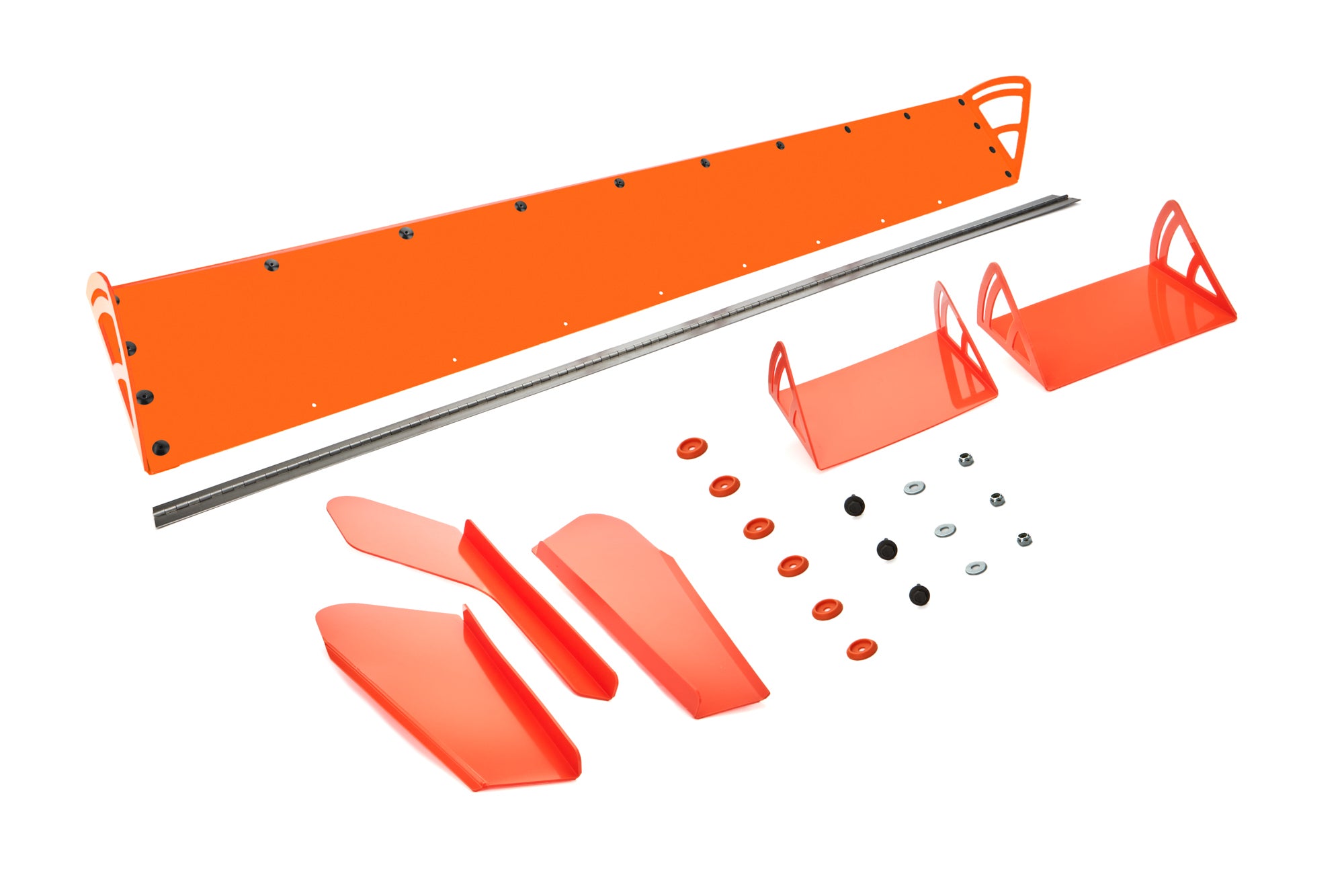 Dominator Dirt Late Model Spoiler - Adjustable - 72 x 8 in - Orange