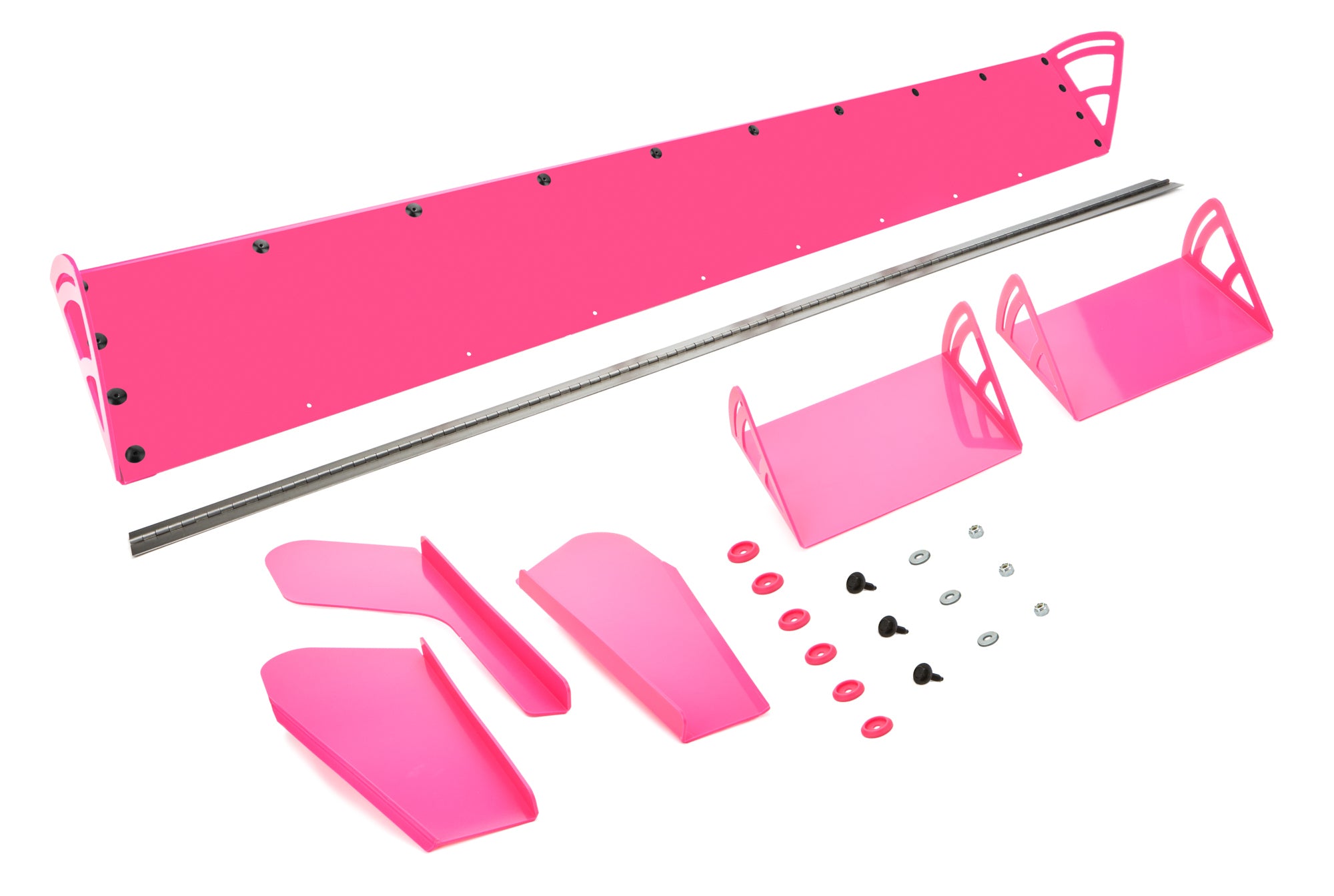 Dominator Dirt Late Model Spoiler - Adjustable - 72 x 8 in - Pink