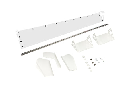 Dominator Dirt Late Model Spoiler - Adjustable - 72 x 8 in - White