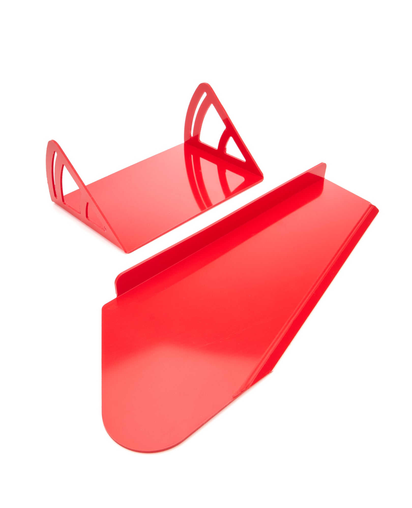 Dominator Dirt Late Model Spoiler Crush Panel Kit - 12 x 8 in - Red