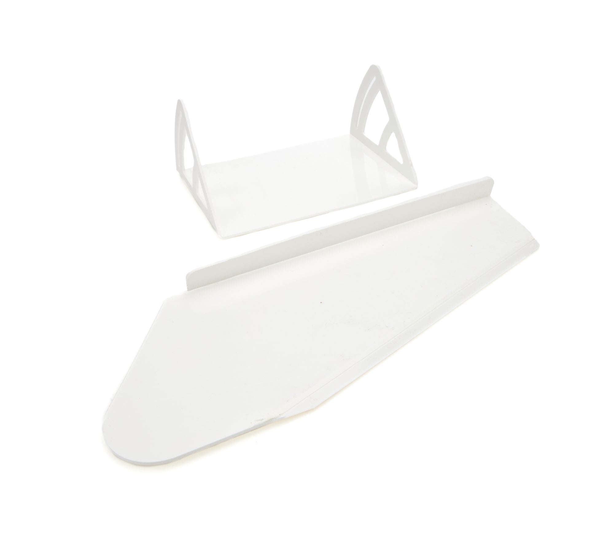 Dominator Dirt Late Model Spoiler Crush Panel Kit - 12 x 8 in - White