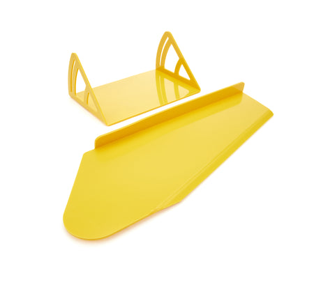 Dominator Dirt Late Model Spoiler Crush Panel Kit - 12 x 8 in - Yellow