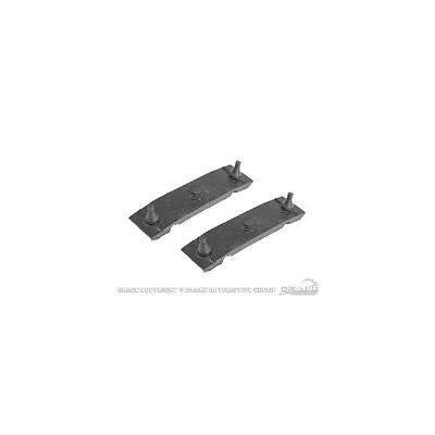 Scott Drake Classic Upper Radiator Insulator - Black - Ford Mustang 1967-70 (Pair)