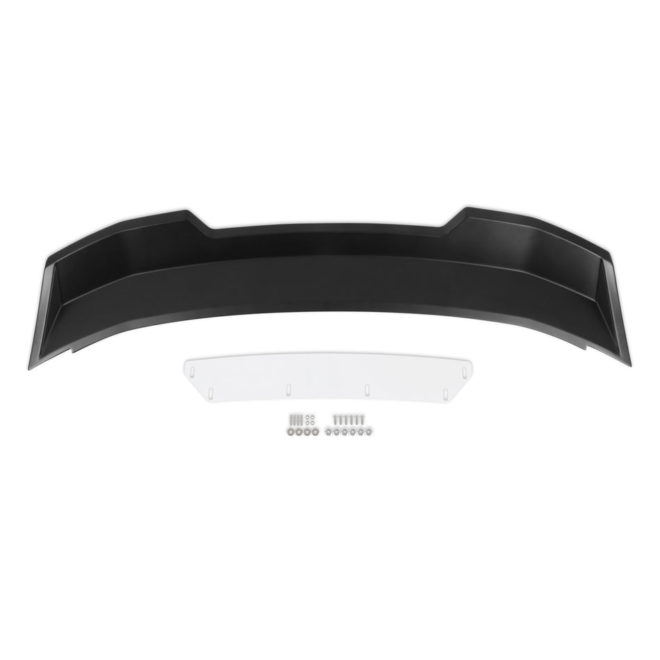 Drake Muscle Cars Classic Rear Spoiler Wicker Bill - Satin Black - Ford Mustang 2010-14