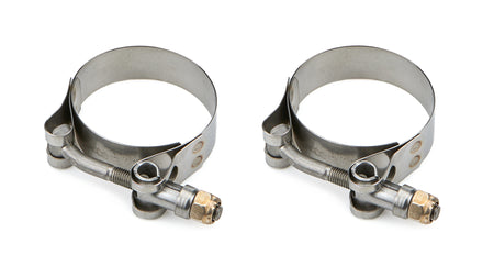 Drag Race Solutions Stainless Collector Tether Clamp - 0.75 in Wide - 2 to 2.31 in Range (Pair)