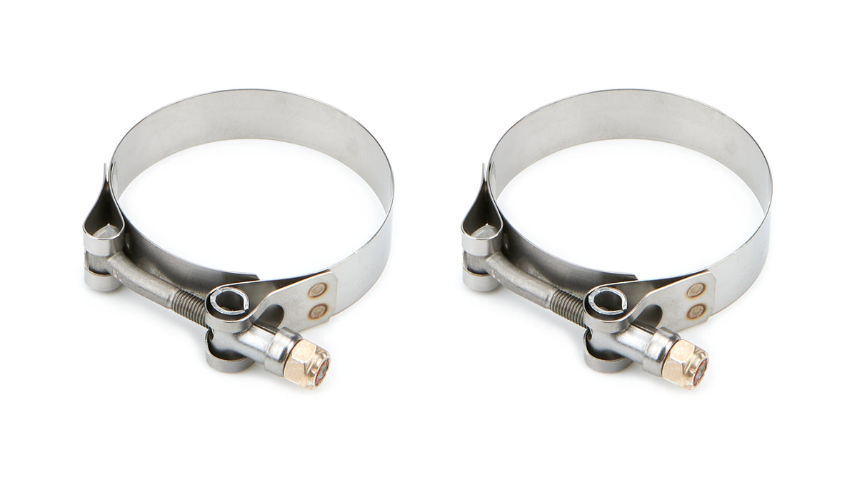 Drag Race Solutions Stainless Collector Tether Clamp - 0.75 in Wide - 2.75 to 3.06 in Range (Pair)