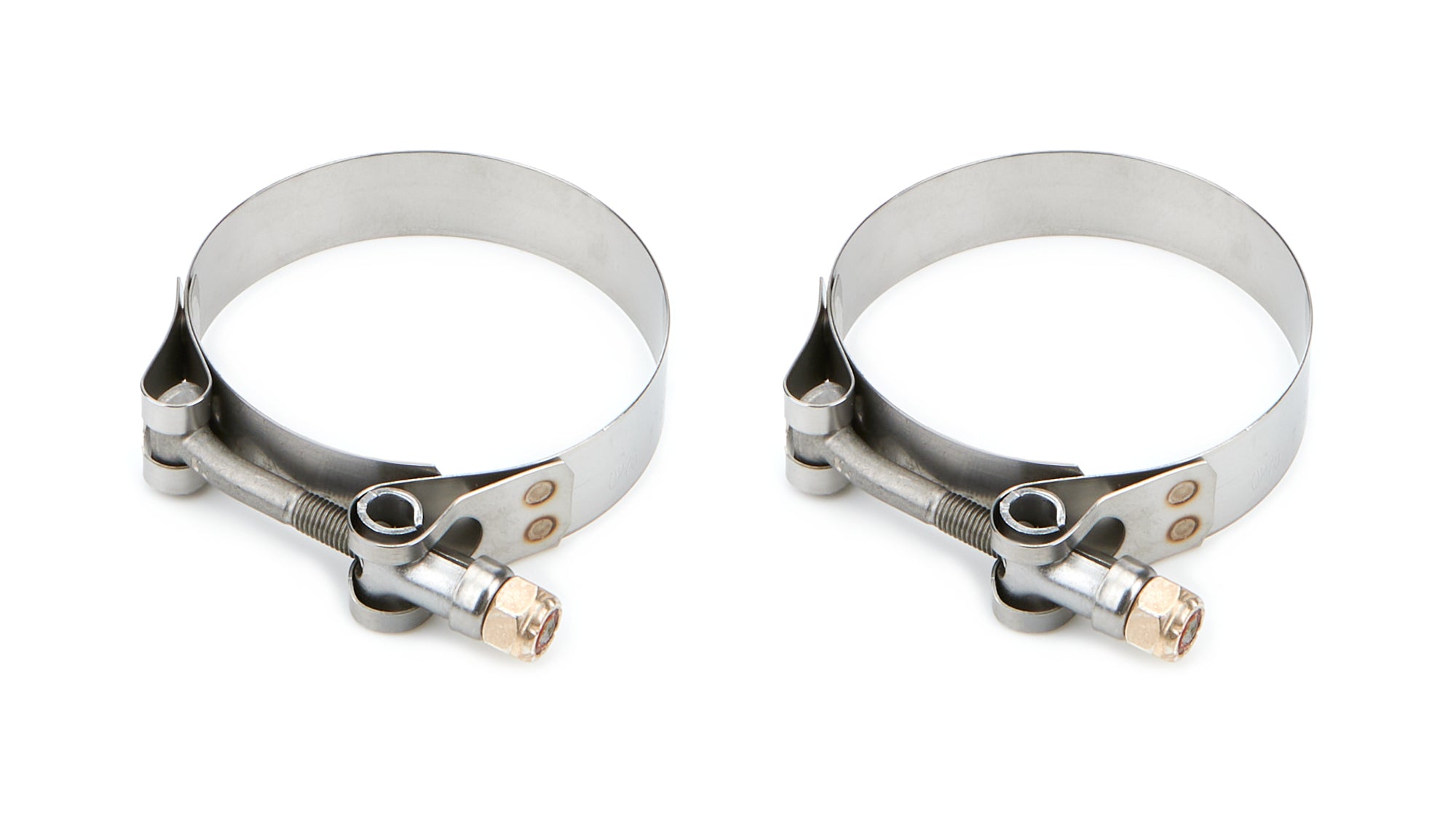 Drag Race Solutions Stainless Collector Tether Clamp - 0.75 in Wide - 2.75 to 3.06 in Range (Pair)
