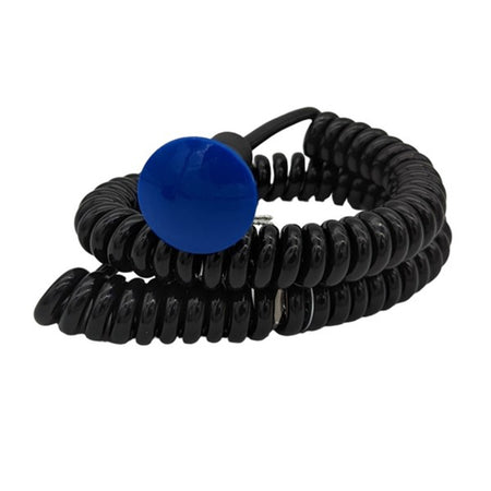 Drag Race Solutions Mushroom Button Transbrake Button w/ Cord - Blue