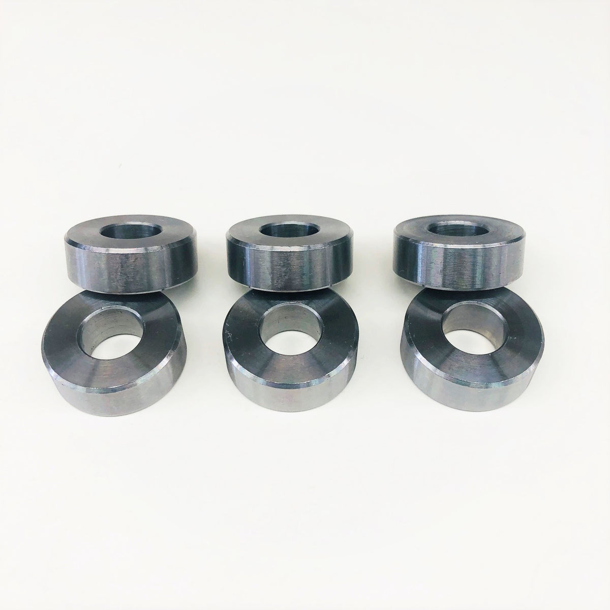 Drag Race Solutions Torque Converter Spacers - 1 in OD - 7/16 in ID - 0.350 in Thick (Set of 6)