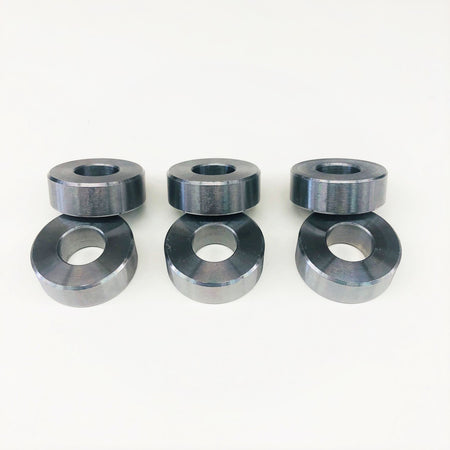 Drag Race Solutions Torque Converter Spacers - 1 in OD - 7/16 in ID - 0.350 in Thick (Set of 6)