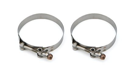 Drag Race Solutions Stainless Collector Tether Clamp - 0.75 in Wide - 3.75 to 4.06 in Range (Pair)