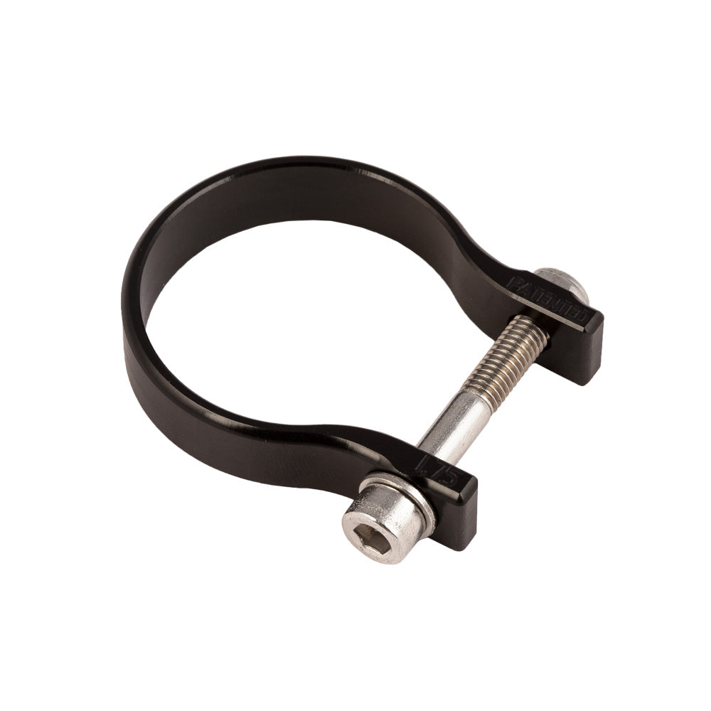 Drag Race Solutions Motor Mount Saddle Clamps - Clamp-On - 1-3/8 in Tube - Black