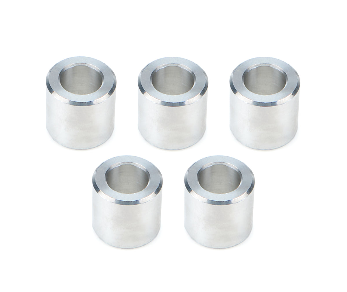 Drag Race Solutions Billet Aluminum Flat Lug Nut Spacer - 0.700 in ID - 1.200 in OD - 1.125 in Thick - Polished (Set of 5)