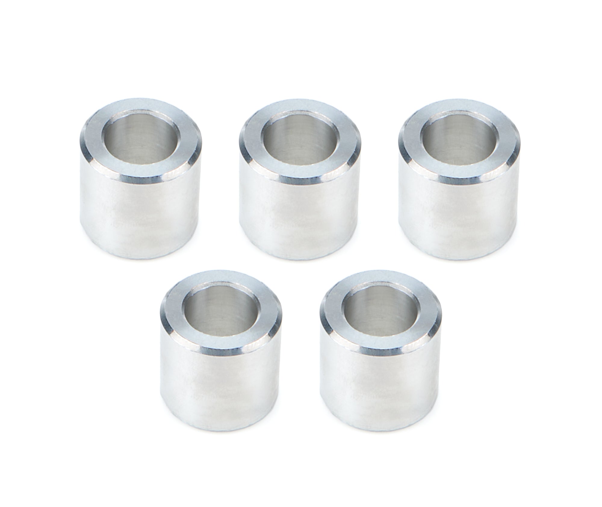 Drag Race Solutions Billet Aluminum Flat Lug Nut Spacer - 0.700 in ID - 1.200 in OD - 1.125 in Thick - Polished (Set of 5)