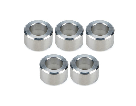 Drag Race Solutions Billet Aluminum Flat Lug Nut Spacer - 0.700 in ID - 1.200 in OD - 0.750 in Thick - Polished (Set of 5)