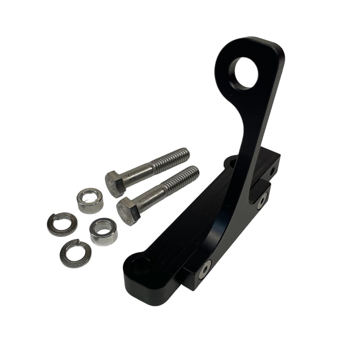 Drag Race Solutions Shifter Bracket Inside Mount - Black - Powerglide