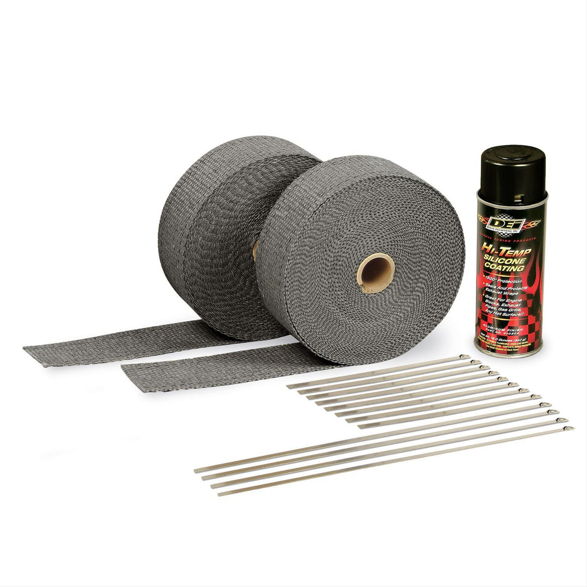 DEI Exhaust Wrap Kit - 2 in Wide - Black