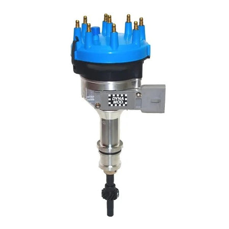 Performance Distributors D.U.I. Hall-Effect Pickup Distributor - Electronic Advance - HEI Style Terminal - Blue - Small Block Ford