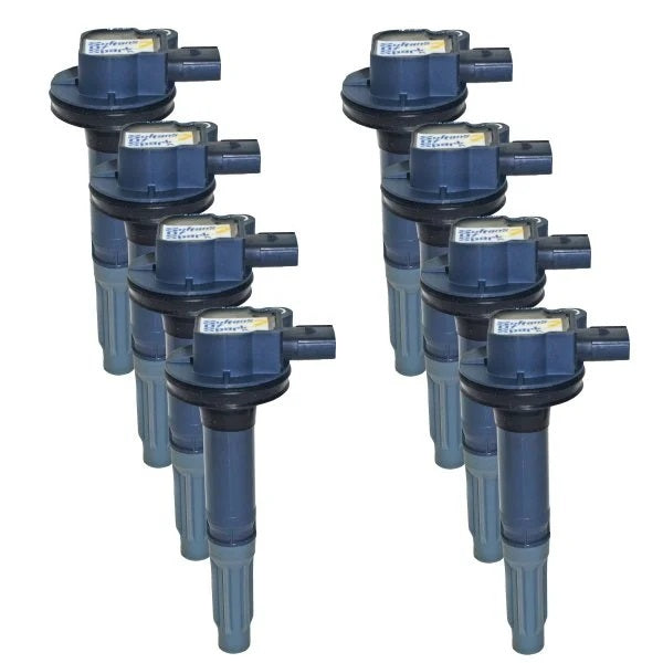 Performance Distributors D.U.I. SOS Ignition Coil Pack - Female Socket - 40000V - Gray - Ford Coyote (Set of 8)
