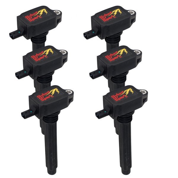 Performance Distributors D.U.I. SOS Ignition Coil Pack - 40000V - Black - Mopar V6 (Set of 6)