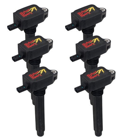 Performance Distributors D.U.I. SOS Ignition Coil Pack - 40000V - Black - Mopar V6 (Set of 6)