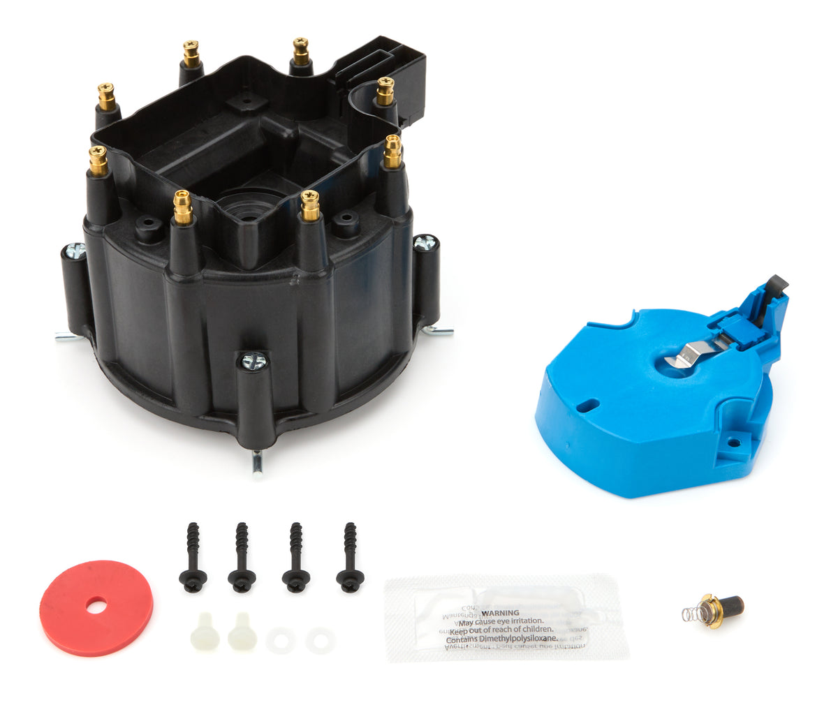 D.U.I. HEI Style Terminal Cap and Rotor Kit - Black - Chevy V8